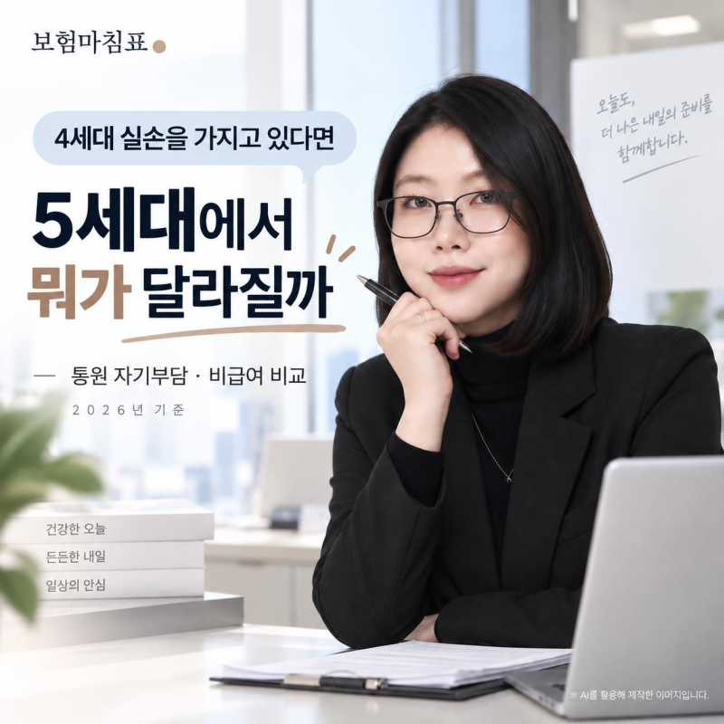 4세대 실손을 가지고 있다면, 5세대에서 달라지는 건 무엇일까