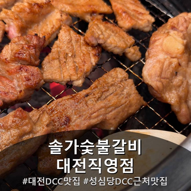 대전 DCC 맛집, 아이도 잘 먹은 수제돼지갈비 가족외식 “솔가숯불갈비 대전직....