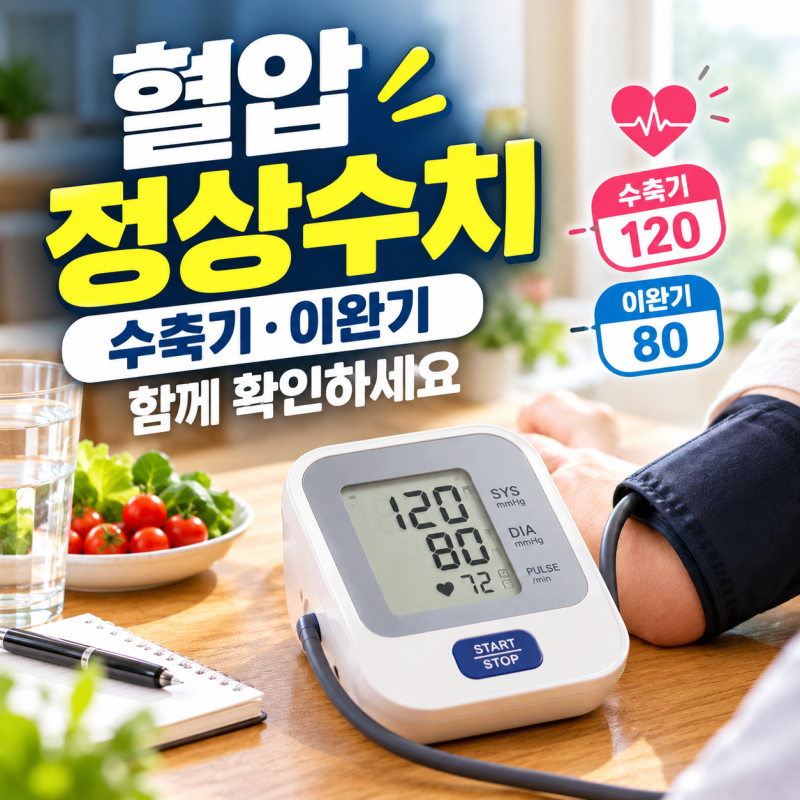 혈압 정상수치, 수축기·이완기 기준을 함께 확인하는 법