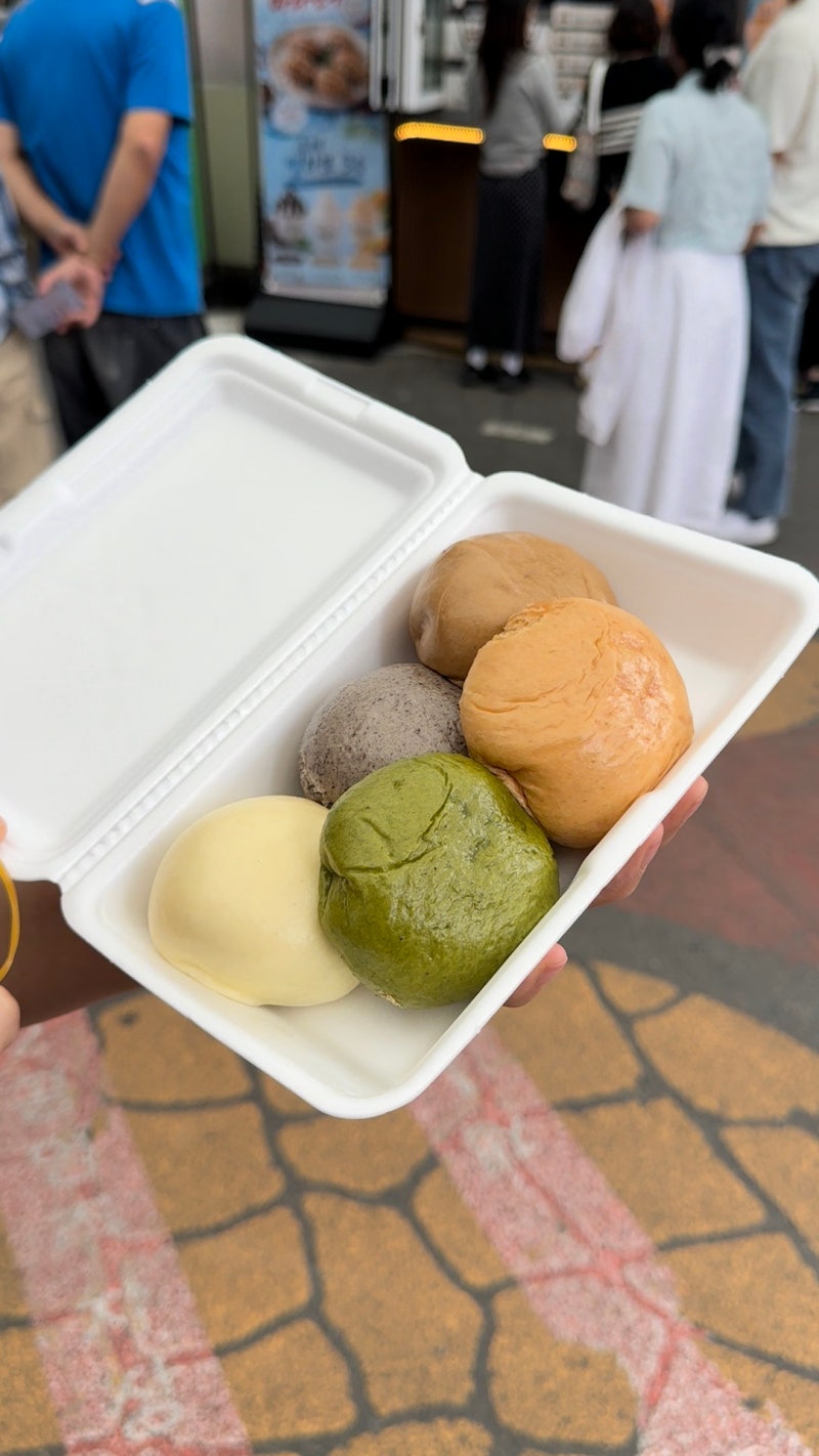 강릉중앙시장 수제 만두 쌀찐빵 젤라또 선물 맛집 '박종주반죽소 전국본점' 방문기