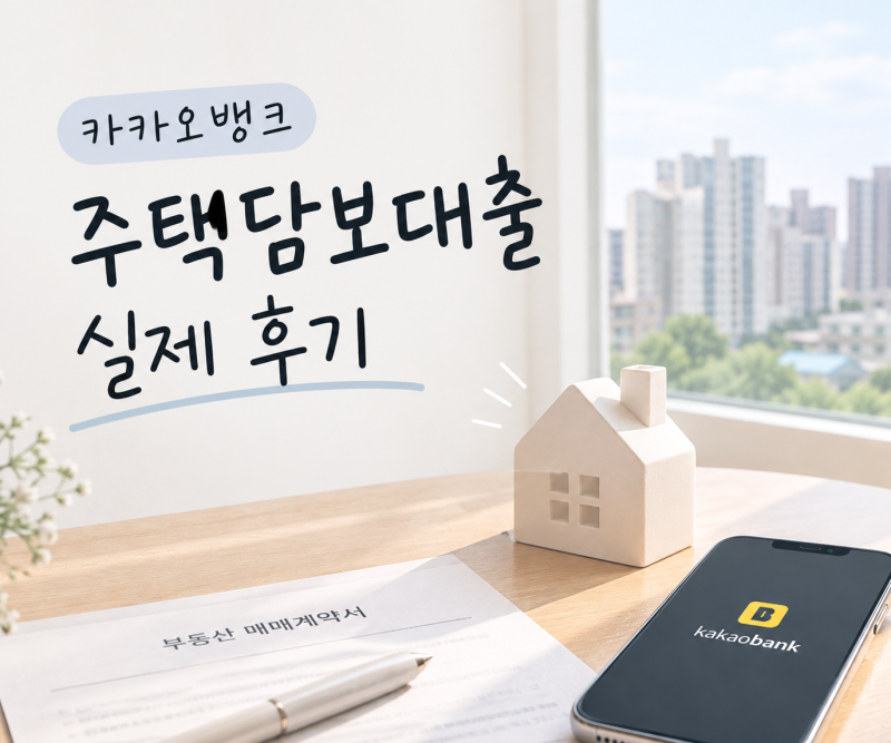 카카오뱅크 주택담보대출 금리, 한도, 법무사 후기