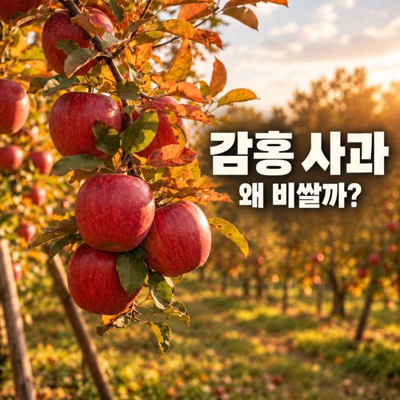 감홍 사과는 왜 비쌀까? 당도와 수확시기 맛 특징