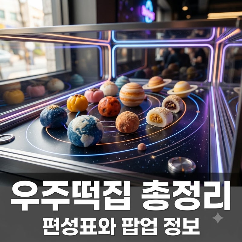 "지락이들이 왜 여기서 나와?" 우주떡집 편성표와 안국역 팝업 대기 줄 실화?..