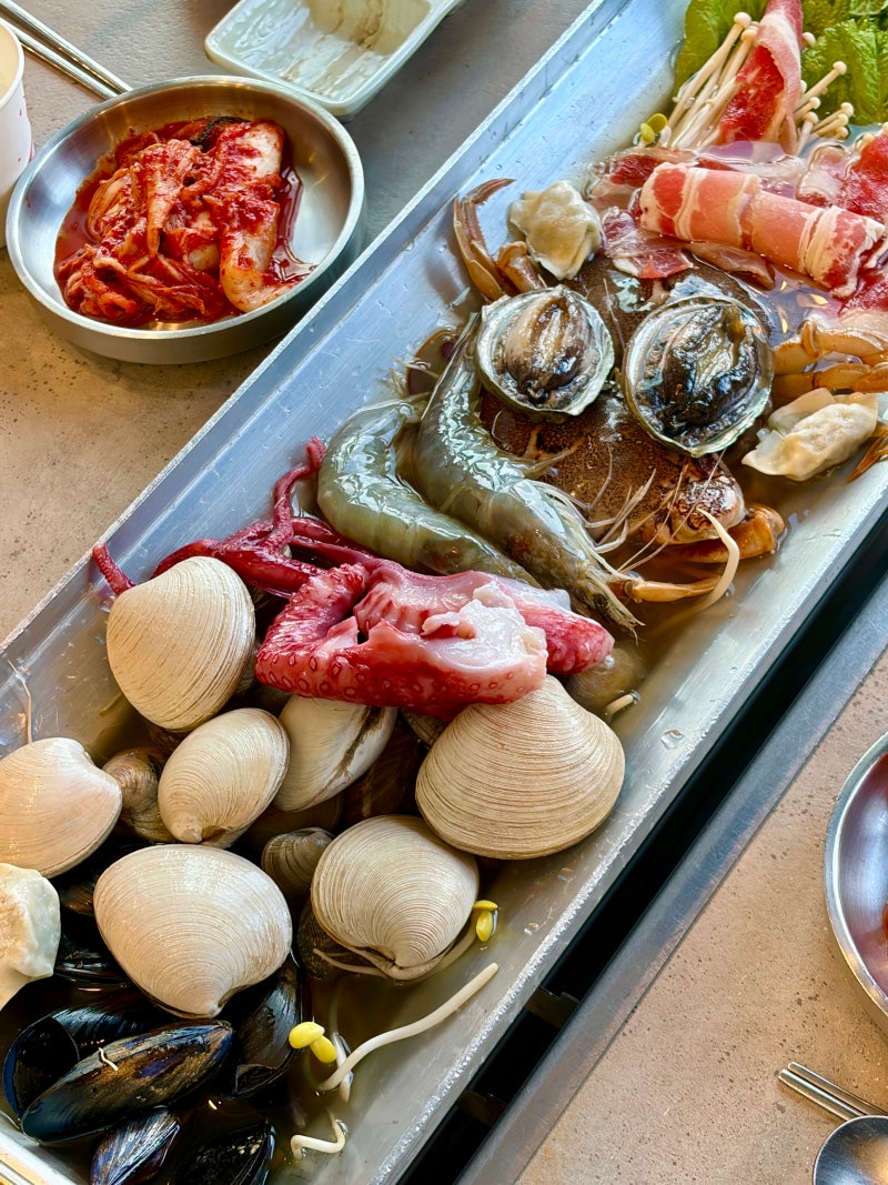 오이도 맛집 내돈내산 해물칼국수 오이도 맛집 점심 오십이도칼국수 오이도본점 리뷰