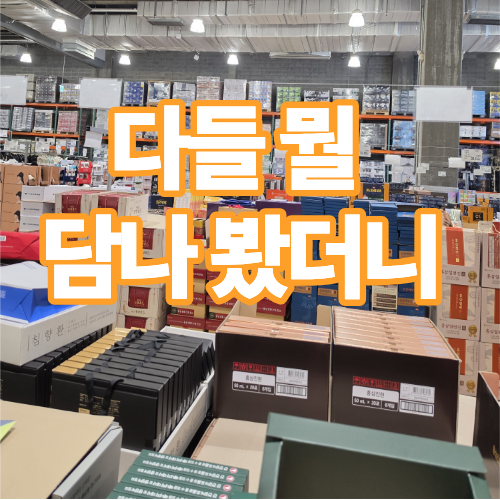 코스트코 추석선물 코너, 몇 박스씩 담길래 저도 봤어요