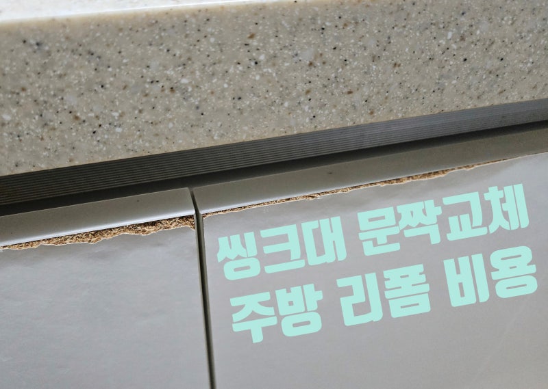 씽크대 문짝 교체 리폼 가격 주방 싱크대 하부장 도어 제작 시공 업체