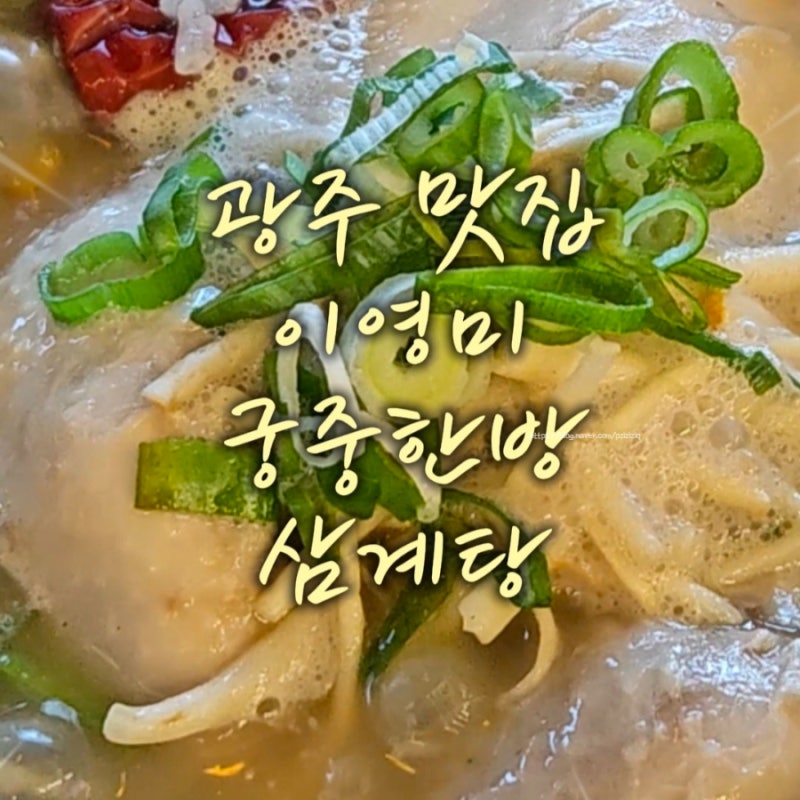 전라도 광주 삼계탕 맛집에서 든든하게 점심 해결완