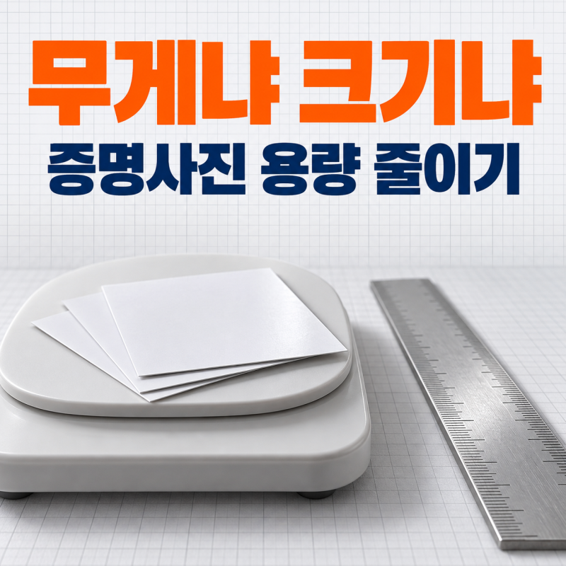 증명사진 용량 줄이기 무료 사이트에 올리기 전에 볼 것