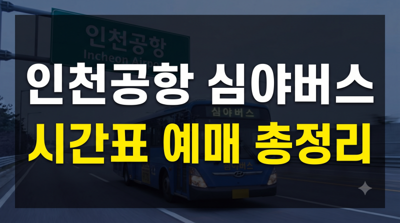 인천공항 심야버스 시간표 및 주요 노선 총정리 (N6000·N6002 서울역·강남 예매 팁)