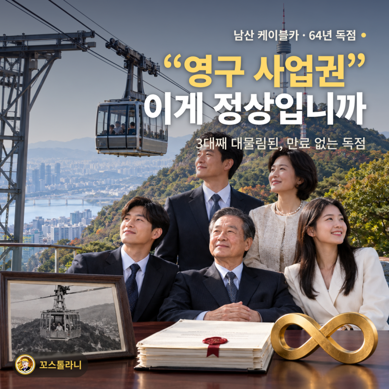 남산 케이블카 64년 독점, 이게 정상입니까