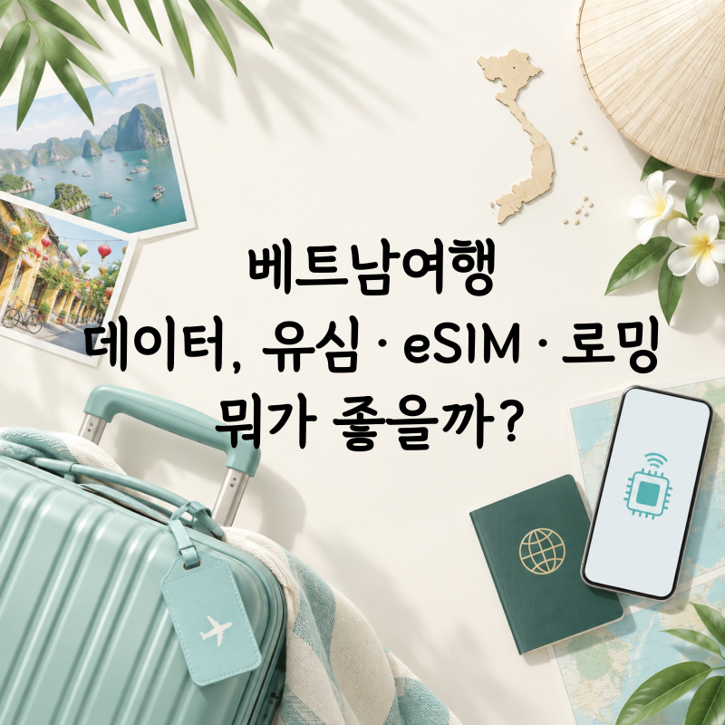 [해외] 베트남 이심 추천 어떻게 할까? 유심 vs eSIM vs 로밍 비교