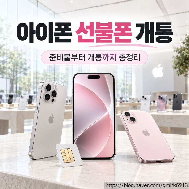 아이폰 선불폰 개통, 준비물부터 개통까지 총정리