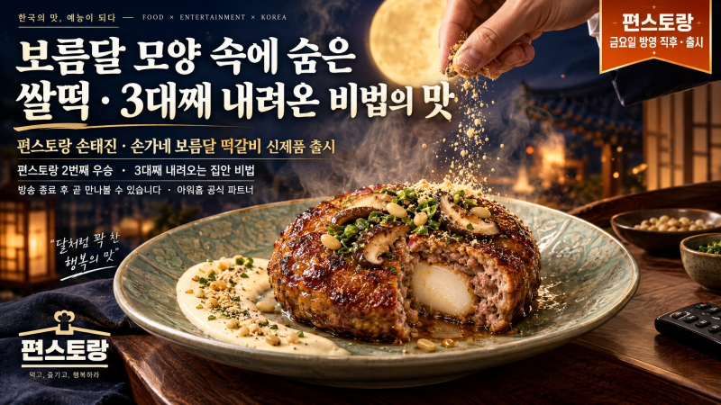 편스토랑 손태진 떡갈비 신제품 출시 화제
