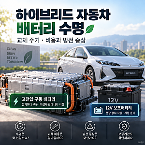 하이브리드 자동차 배터리 수명｜교체 주기·비용과 방전 증상