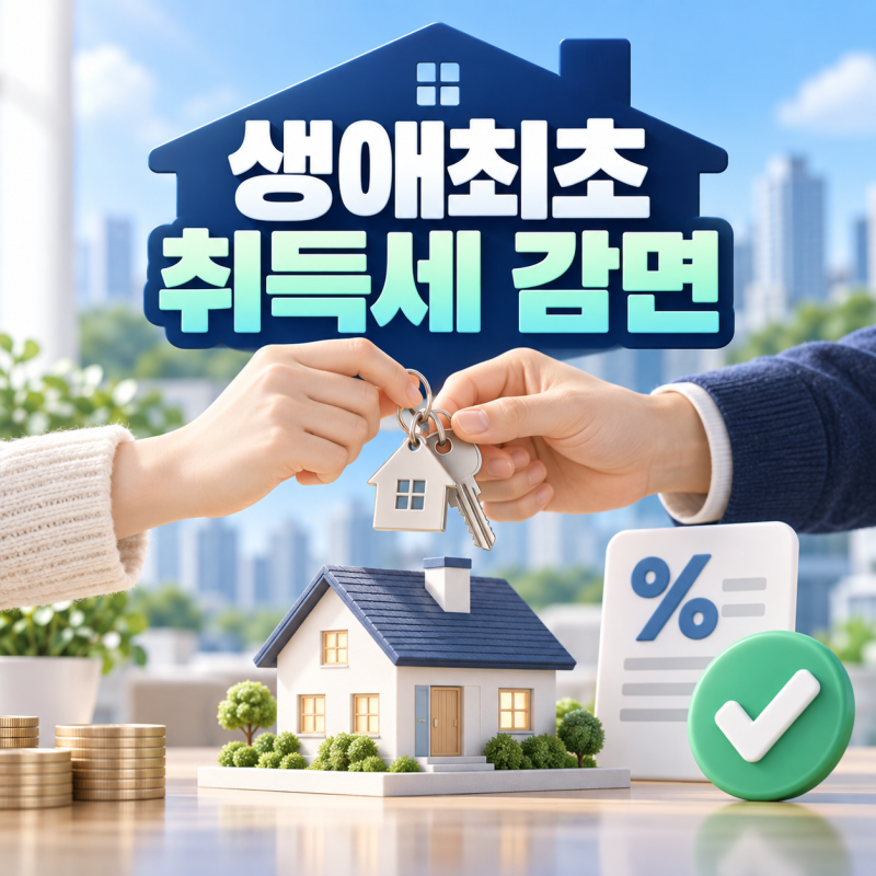 생애최초 주택 취득세 감면 받을 수 있을까?｜감면조건·신청방법·주의사항 총정리