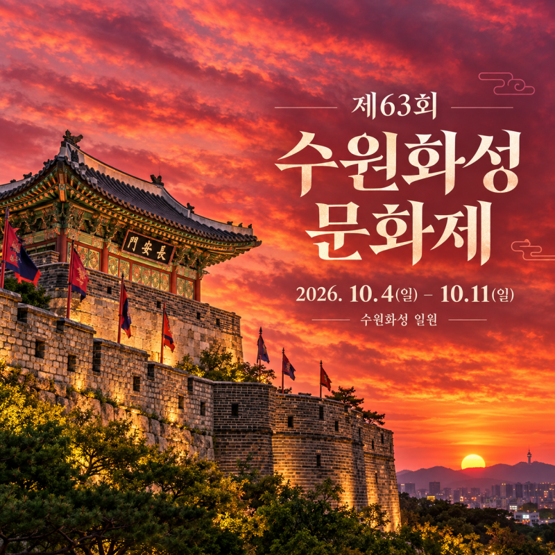 수원화성문화제 2026 축제 공연 일정 프로그램