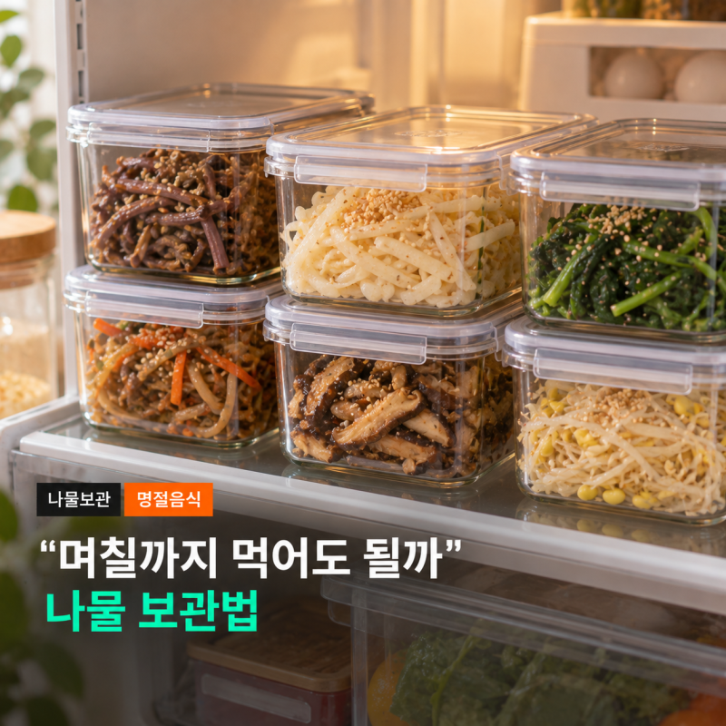 나물 보관법, 며칠까지 두고 먹어도 되는지 정리했어요 명절 나물 보관기간
