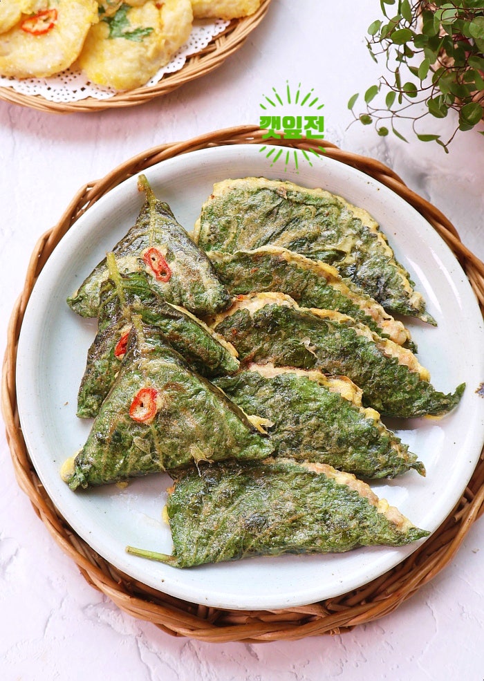 깻잎전 레시피 동그랑땡 반죽으로 만들기