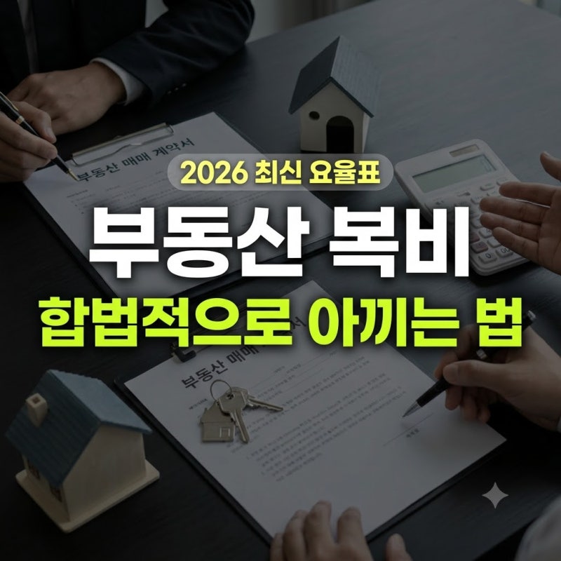 부동산 중개수수료 복비 계산법과 요율표: 합법적으로 절감하는 협상 노하우