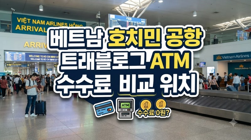 베트남 호치민 공항 트래블로그 ATM 위치 수수료 비교 인출 가이드