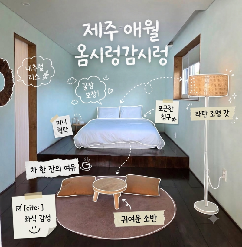 [Jeju] Omshirong Gamshirong: A Stylish Private Pool Villa in Aewol, Jeju