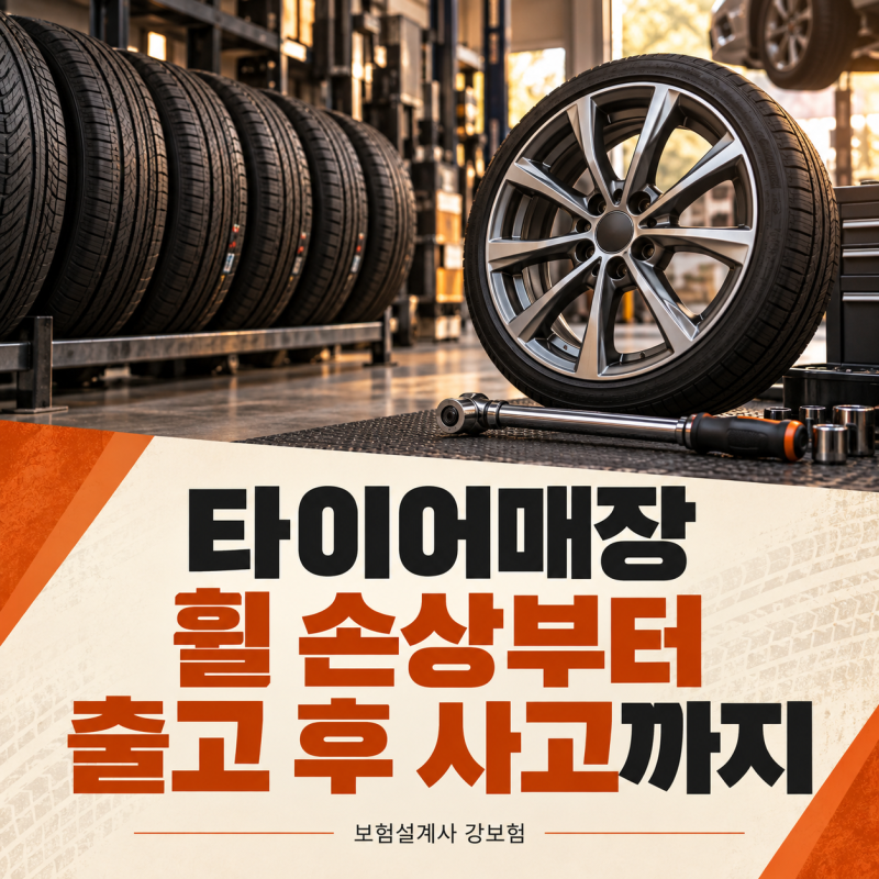 타이어매장 배상책임보험, 휠 손상과 출고 후 사고를 따로 확인하세요