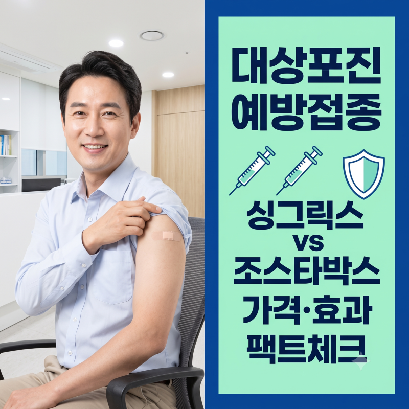 대상포진 예방접종 가격과 싱그릭스 생백신 비교 솔직 경험담