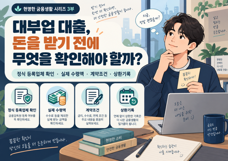 대부업 대출 전 꼭 확인할 것! 금리·계약서·상환기록까지