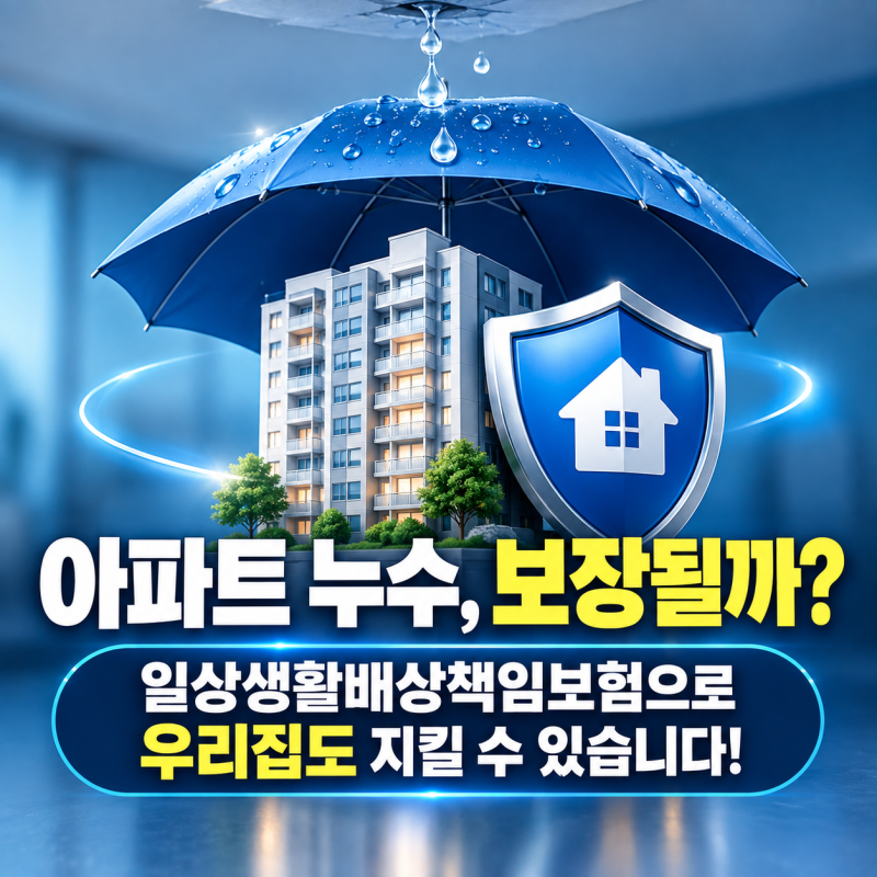 일상생활배상책임보험 아파트 누수 보상되나요 알려주세요, 일배책 중복 가입 자기부담금 0....