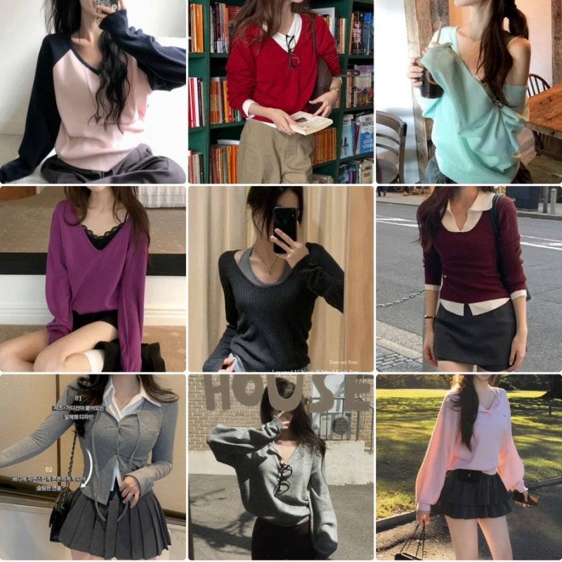 Wishlist #5 | 가을 티셔츠, 니트 위시리스트(빈블, 라라런드리, 메리어라운드, 쇼퍼랜드, 슈가파....