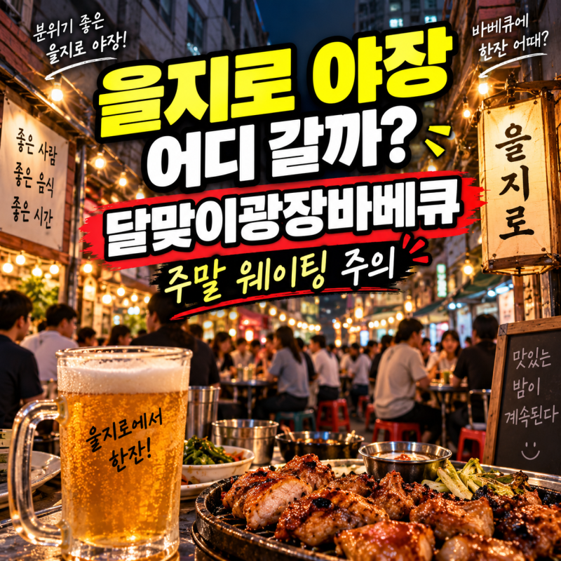 을지로 야장 어디 갈까? 달맞이광장바베큐 주말 웨이팅, 몇 시에 가야 하나