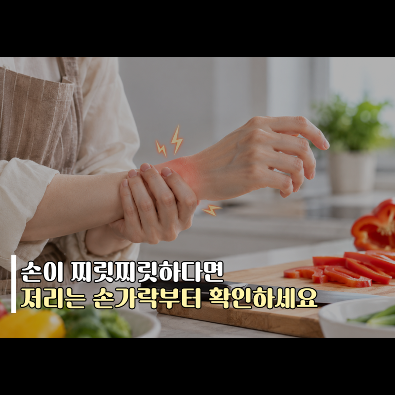 손이 자꾸 찌릿한데 왜 그럴까? 엄지·검지·중지 저림, 손목터널증후군 신호일까