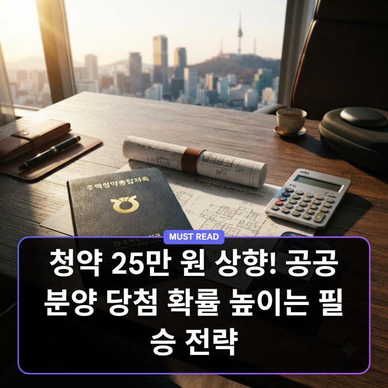 주택청약종합저축 1순위 조건과 납입 인정 금액 상향 개편안 총정리