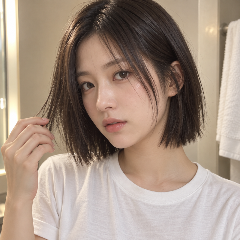 단발머리 테슬컷 어울리는 여자 얼굴형 매직 관리 포인트
