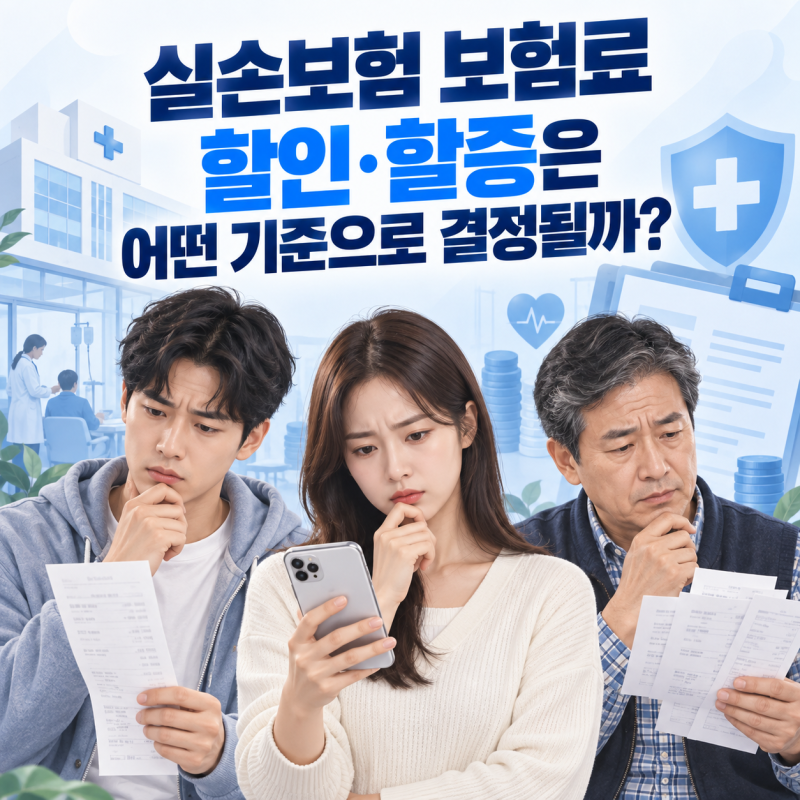 실손보험 보험료 할인·할증은 어떤 기준으로 결정될까