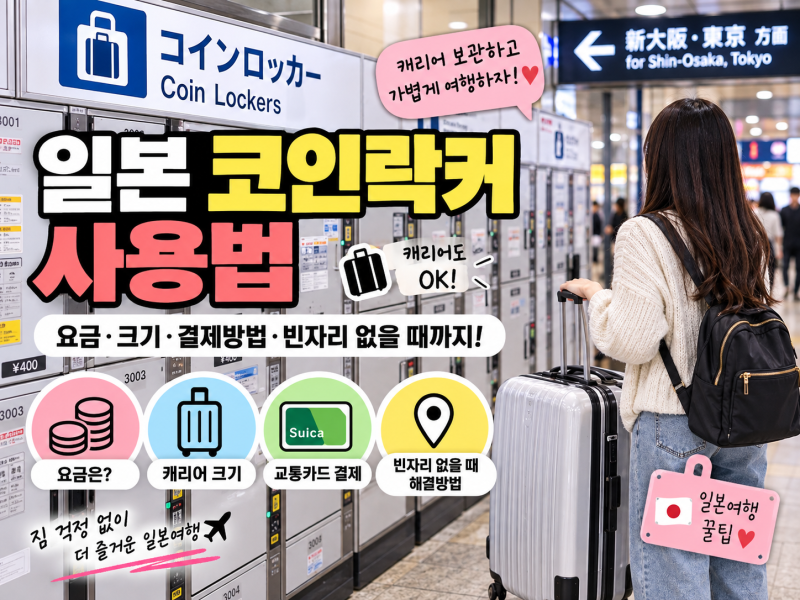 일본 코인락커 사용법｜캐리어 크기·요금·빈자리 없을 때 해결방법 총정리