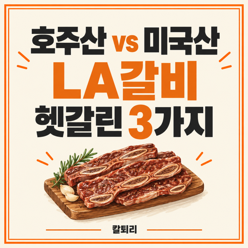 호주산 LA갈비 미국산 차이, 추석 장보기 매대 앞에서 헷갈린 3가지