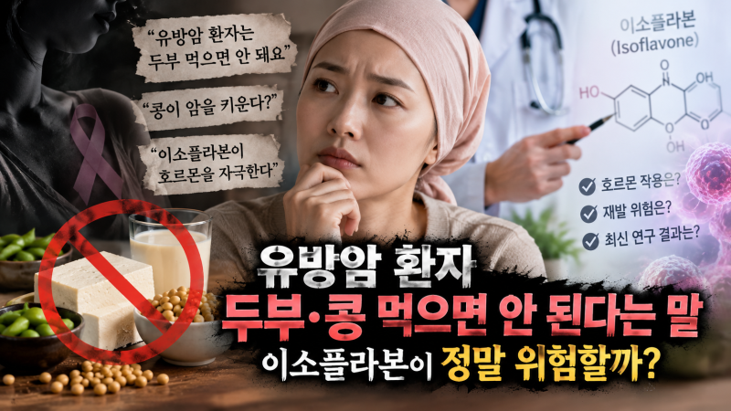 유방암 환자 두부·콩 먹으면 안 된다는 말, 이소플라본이 정말 위험할까