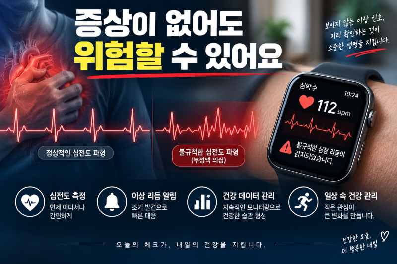 부정맥 증상 | 무증상이어도 안심할 수 없는 이유 (심방세동 중심)