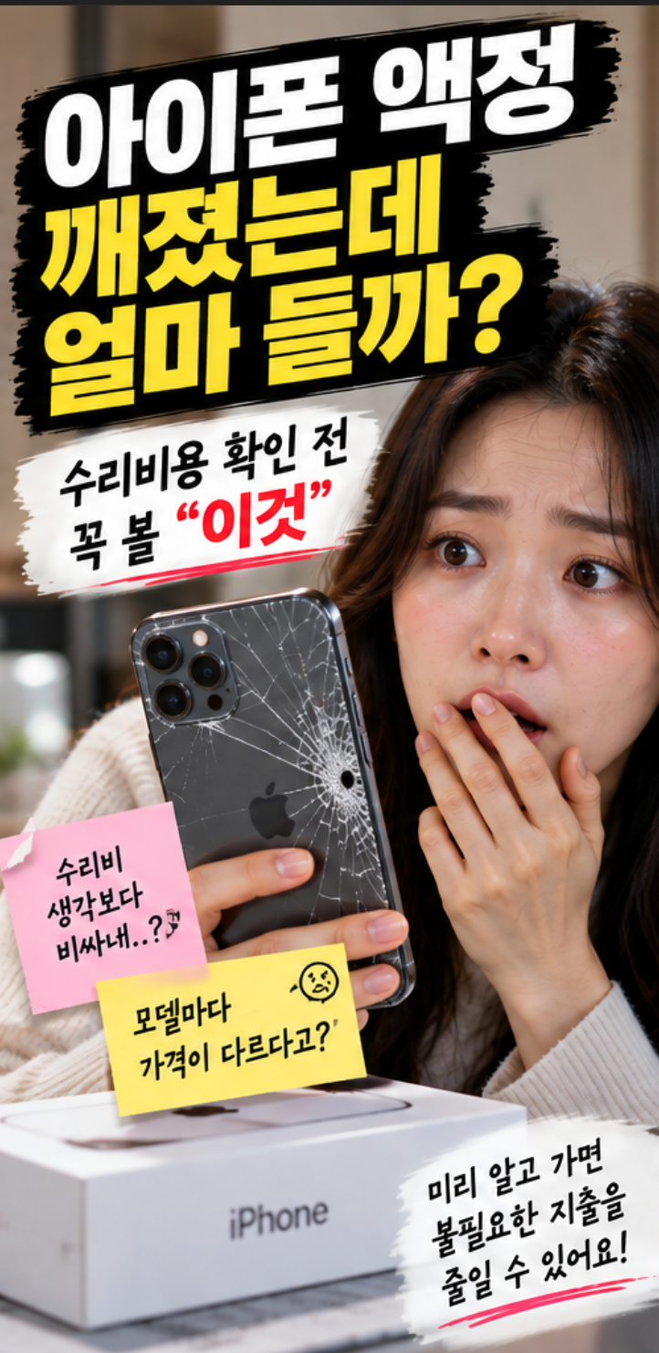 "아이폰 액정 깨졌는데 얼마 들까?" 수리비용 확인 전 꼭 볼 "이것"