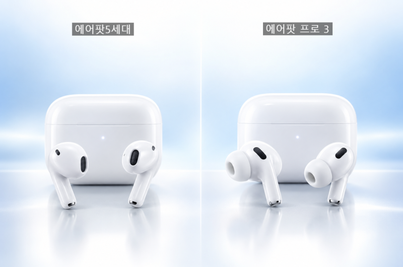 에어팟5 프로3 차이 총정리, 가격부터 노이즈캔슬링까지 비교