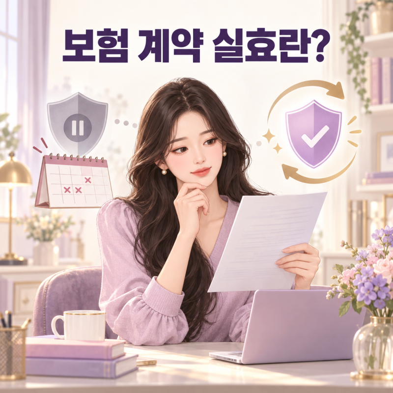 보험 계약 실효란? 보험료를 못 냈을 때 알아둘 점