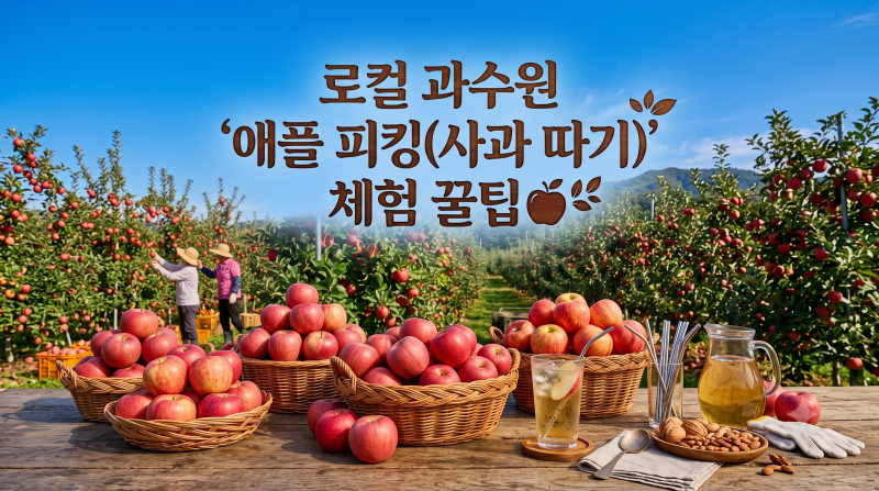 가을 사과 수확철 미식 여행! 요즘 뜨는 로컬 과수원 '애플 피킹(사과 따기)' 체험 꿀팁