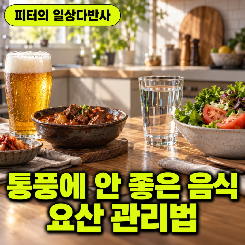 통풍에안좋은음식 피해야 할 식단 5가지와 관리 수칙