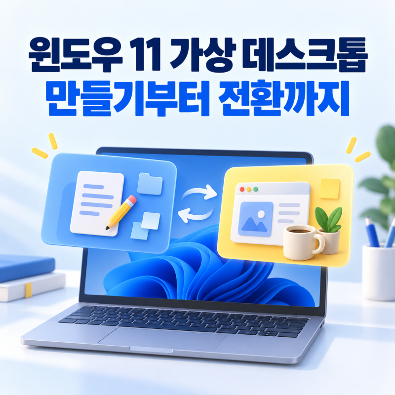 윈도우 11 가상 데스크톱 사용법, 만들기·전환·단축키 정리
