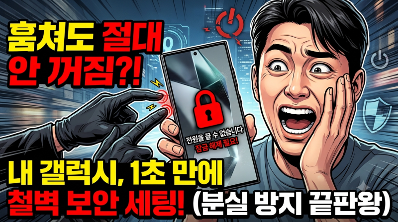 갤럭시 주운 사람, 전원 끄려고? 어림없지! 폰 잃어버리기 전에 당장 켜야 할 필수 분실 방지 ....