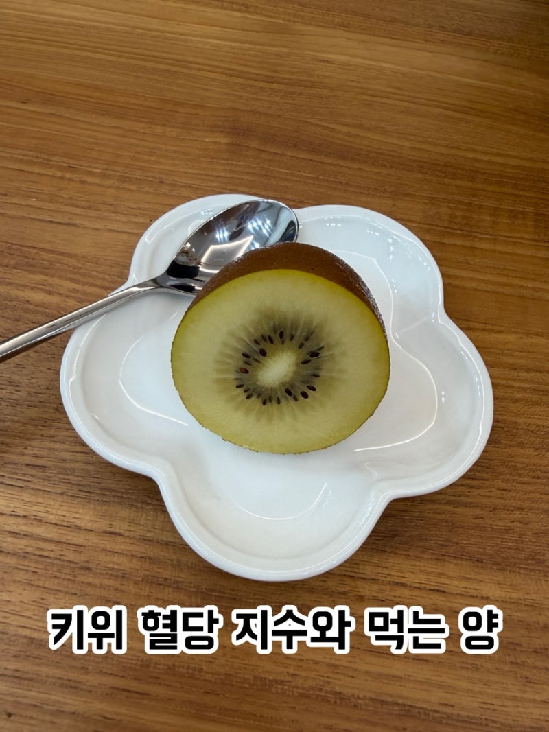 골드키위는 더 단데 혈당도 더 오를까요? 혈당지수와 먹는양