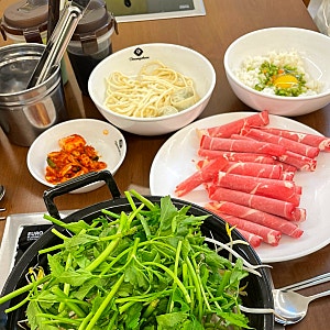 동탄호수공원 맛집 점심 추천 등촌샤브칼국수 그랑파사쥬점