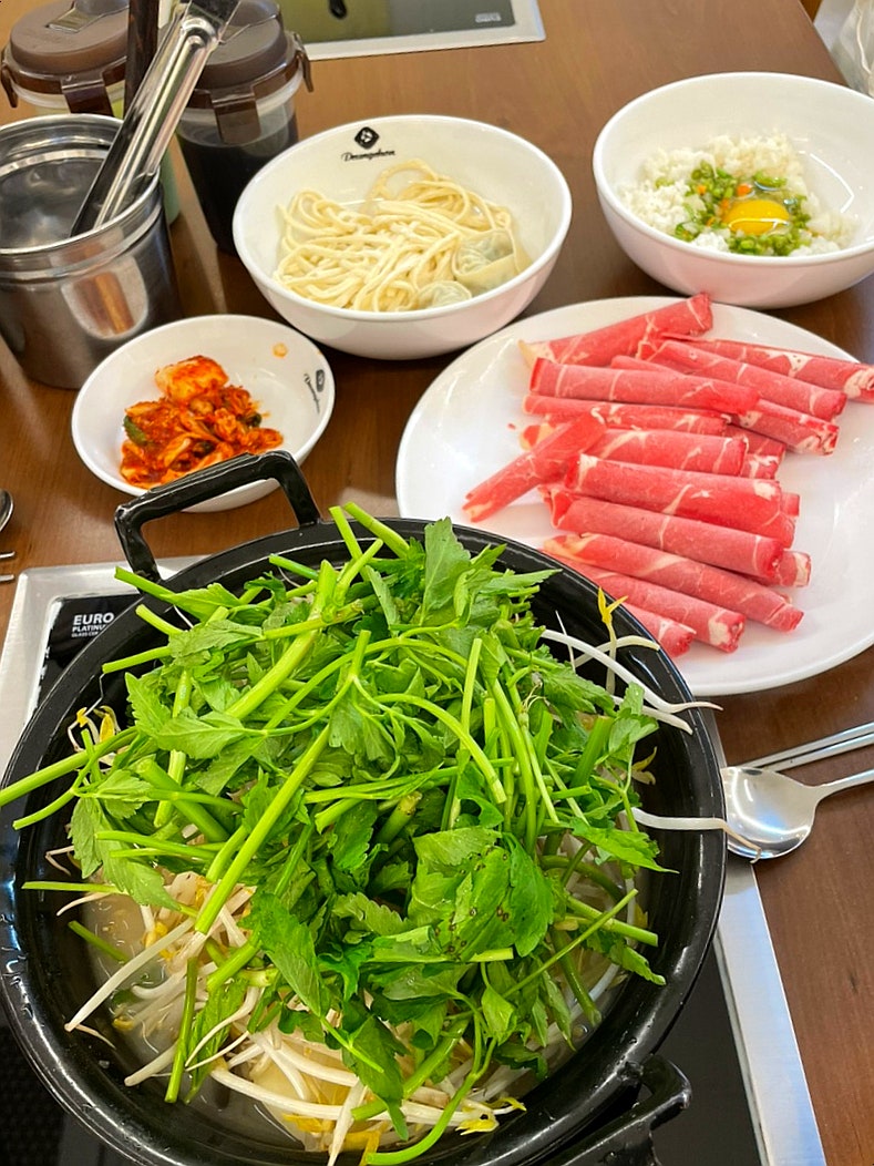 동탄호수공원 맛집 점심 추천 등촌샤브칼국수 그랑파사쥬점