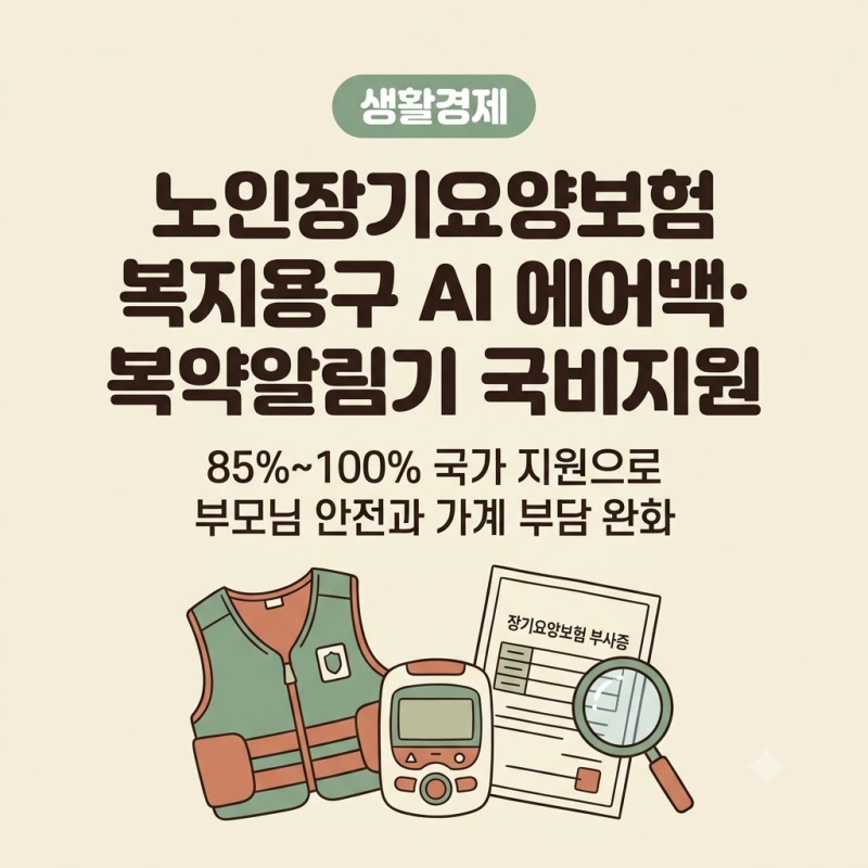 몸 불편한 부모님 계신다면... 8만 5,100원 아끼는 노인장기요양보험 혜택
